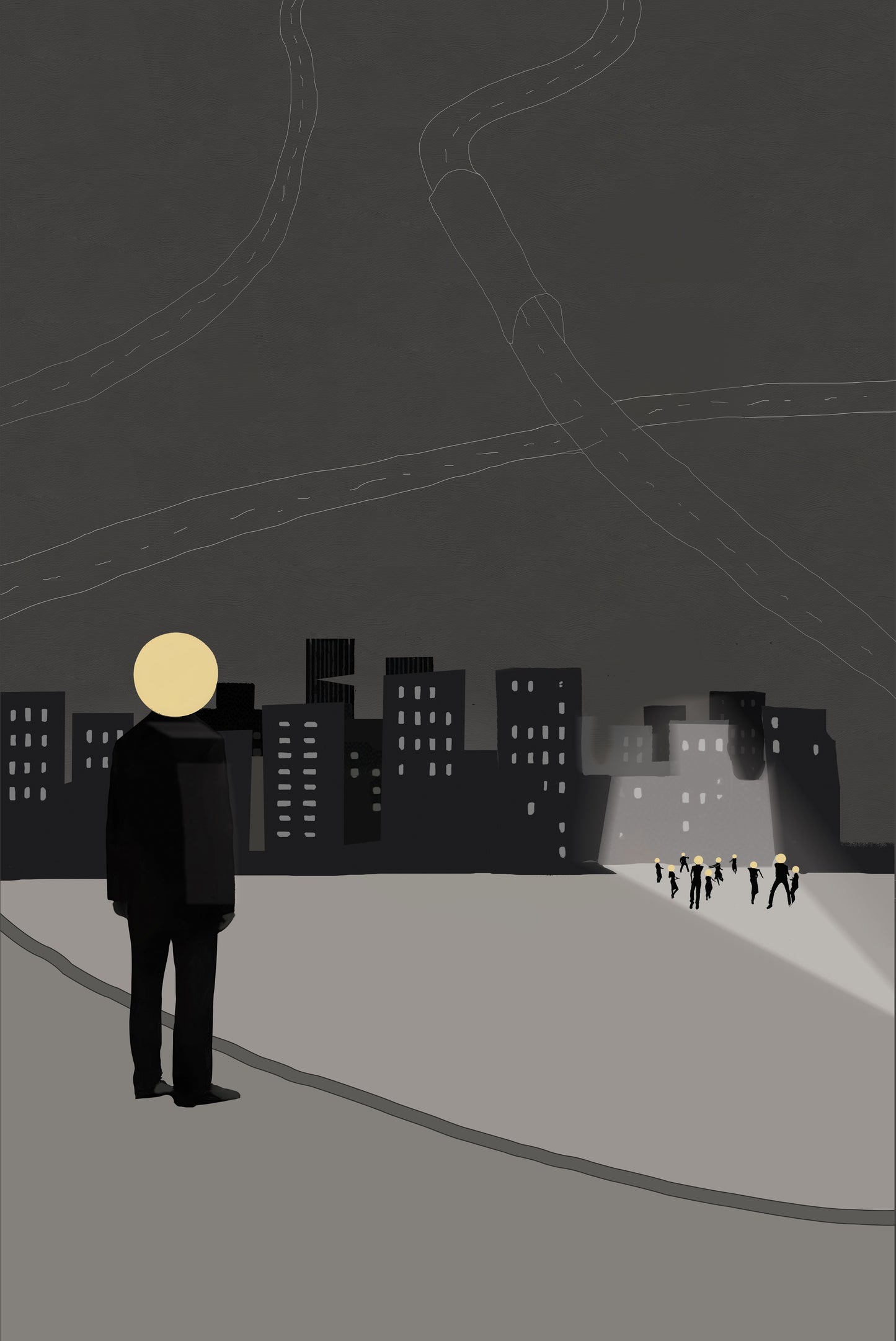 Monochrome Hour rolled poster
