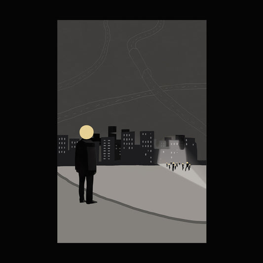 Monochrome Hour rolled poster